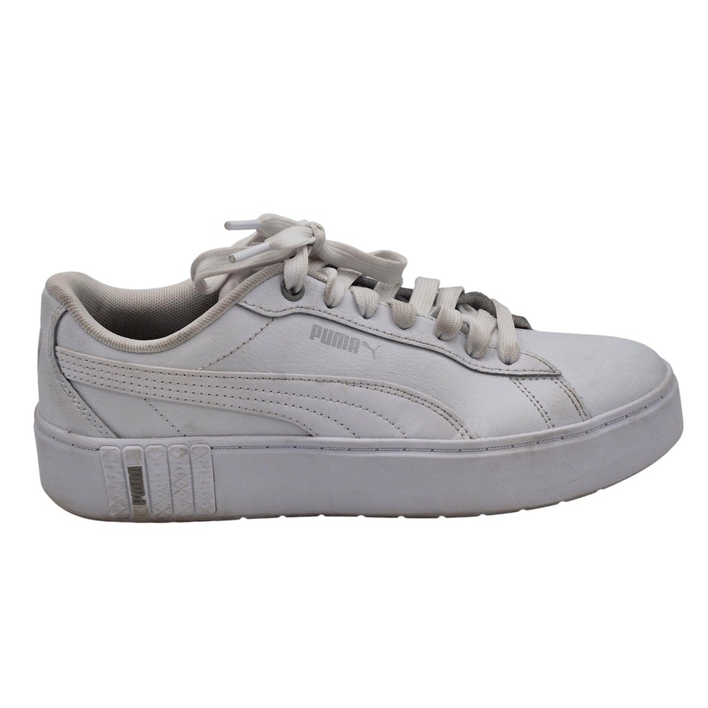 Puma‎ Shoes Womens Size 9 White SoftFoam+ Low Top Casual Sneakers 394006-01